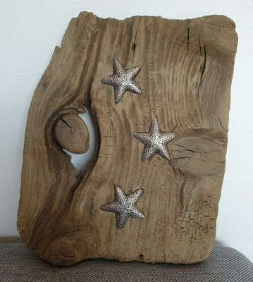 Driftwood Silver Stars / 999 Feinsilber 