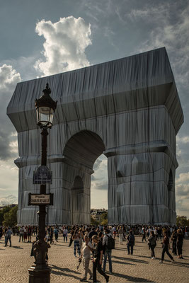 Arc de Triomphe, verhüllt, 18. Sept. 2021