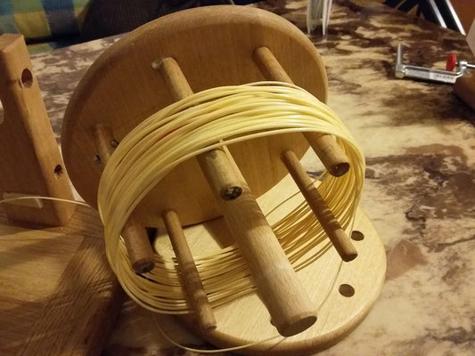 Die Schnur kann auch lose von der Spule abgenommen werden.