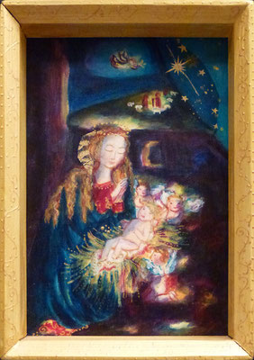 Heilige Nacht (nach Cranach) (18x13 cm)