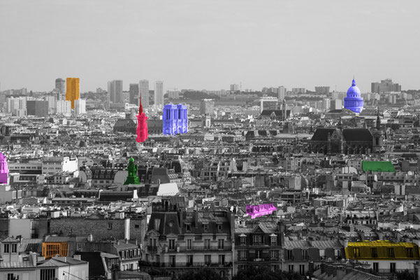 Paris vu de Montmartre (Juillet 2010)