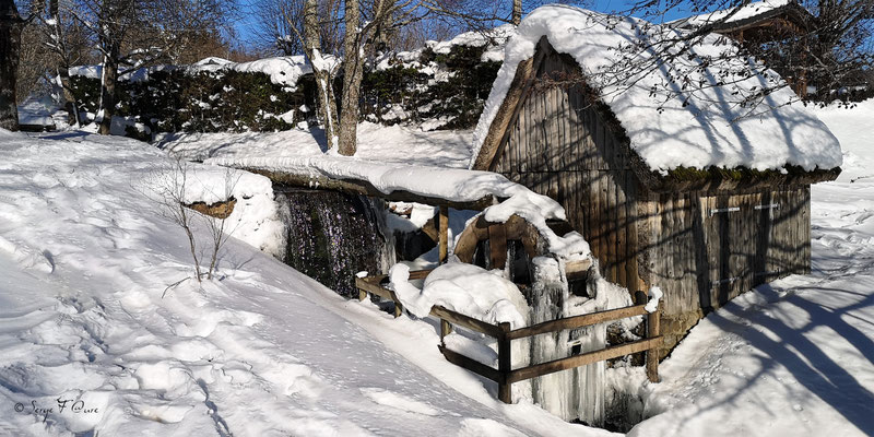 Le moulin à eau de Murat le Quaire - Massif du Sancy - Auvergne - France