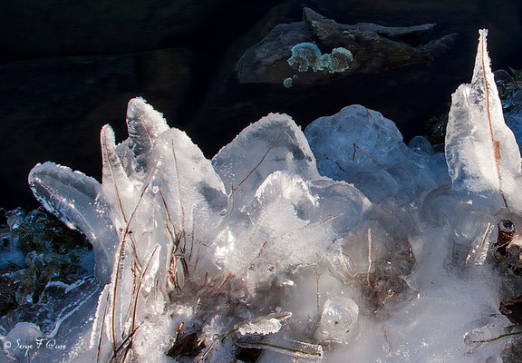 "Variation autour de l'eau et de la glace" à Murat le Quaire - Massif du Sancy - Auvergne - France