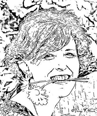 Portrait au trait par Serge Faure