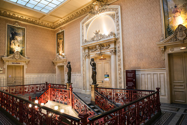 Escalier principal de la Mairie de La Bourboule - Auvergne - France