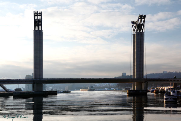 Pont Gustave Flaubert - Rouen - Seine Maritime - Normandie - France - Février 2012