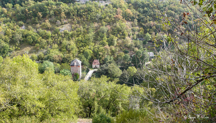 Paysage sur la sortie de Rocamadour - Sur le chemin de Compostelle