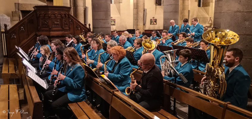Concert du Réveil Bourboulien - Ste Cécile 2019 - Eglise Saint-Joseph de La Bourboule - Auvergne - France