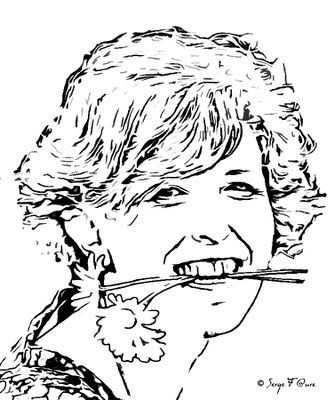 Portrait au trait par Serge Faure
