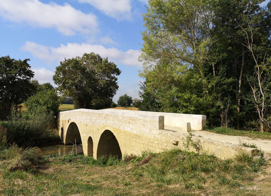 Pont d'Artigues à côté du village fortifié de Larressingle  - Gers - France - Sur le chemin de Compostelle 