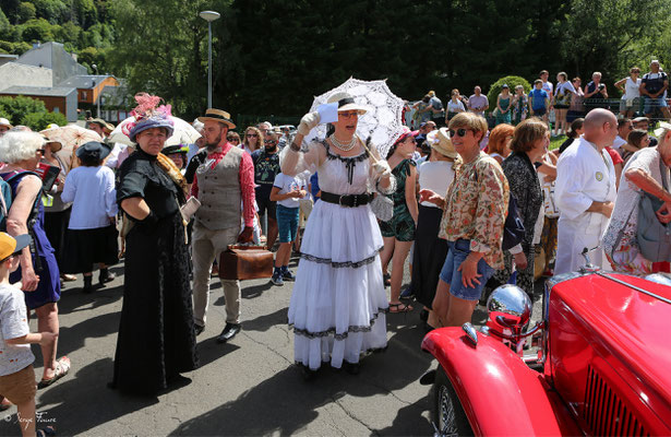 Défilé belle époque des 125 ans du Funiculaire - Le 14 juillet 2023  - Le Mont Dore - Massif du Sancy - Auvergne - France 