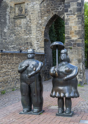 Homme et femme, par Fernando Botero - Goslar - Le Harz - Allemagne - (le véritable pays des sorcières)