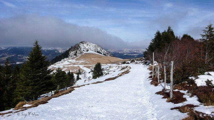 Le chemin du Sancy au Capucin - Massif du Sancy sous la neige - Auvergne - France