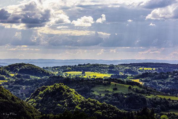 Paysage côté Avèze - Vu de Murat le Quaire - Le Massif du Sancy - Auvergne - France