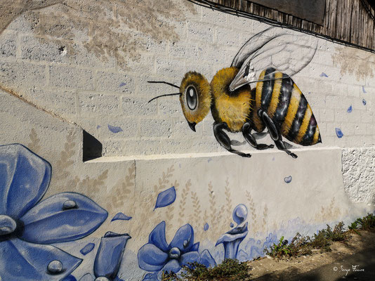 Fresque à Eauze - Gers - Pays de l'Armagnac - France - Sur le chemin de Compostelle 