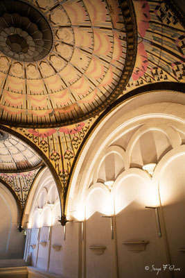 Détails du plafond du grand hall du Casino de La Bourboule - Auvergne - France
