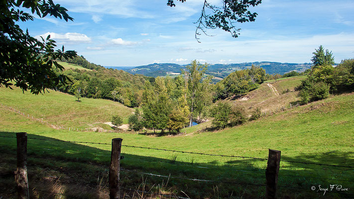 En allant vers Golinhac - France - Sur le chemin de St Jacques de Compostelle (santiago de compostela) - Le Chemin du Puy ou Via Podiensis (variante par Rocamadour)