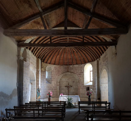 L'église Saint-Jacques de Sensacq se situe à la sortie de la commune de Miramont-Sensacq - Les Landes - Sur le chemin de Compostelle