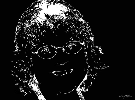 Portrait au trait par Serge Faure