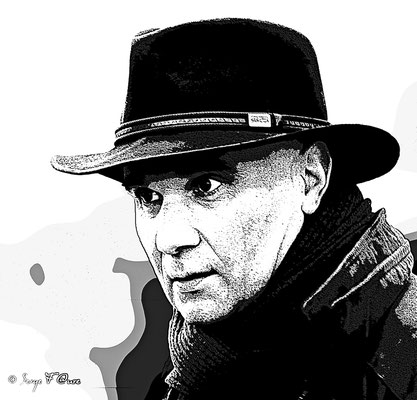 Portrait au trait par Serge Faure