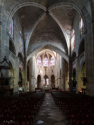 Intérieur de la Cathédrale Saint-Gervais-Saint-Protais de Lectoure - Gers - France - Sur le chemin de Compostelle