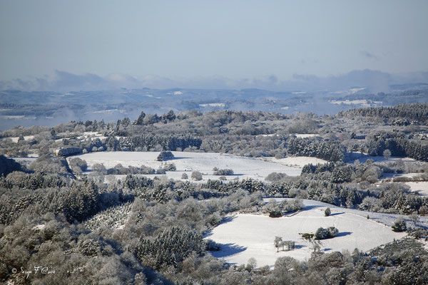 Paysage de neige - Massif du Sancy - Auvergne - France