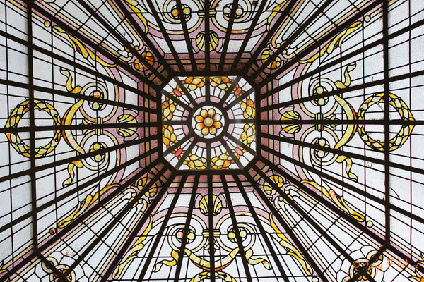 Verrière du Médicis Palace à La Bourboule - Auvergne - France