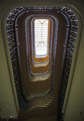 Escalier du Médicis Palace à La Bourboule - Auvergne - France