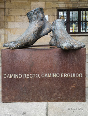 Sculpture à Saint-Jacques de Compostelle - Espagne