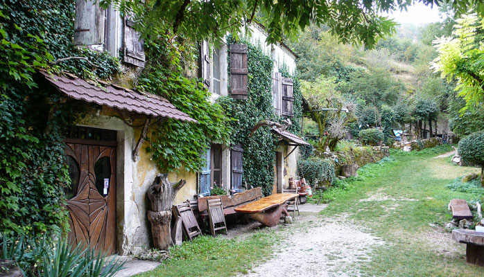 Maison de sculpteur à la sortie de Rocamadour - Sur le chemin de Compostelle