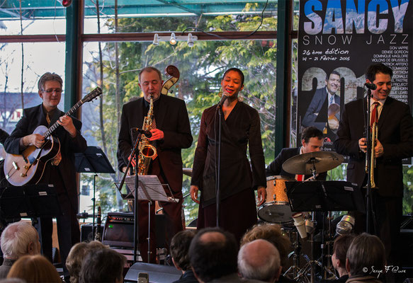SancySnowJazz  2015 - Claude Tissendier & Faby Medina - La brasserie du soleil