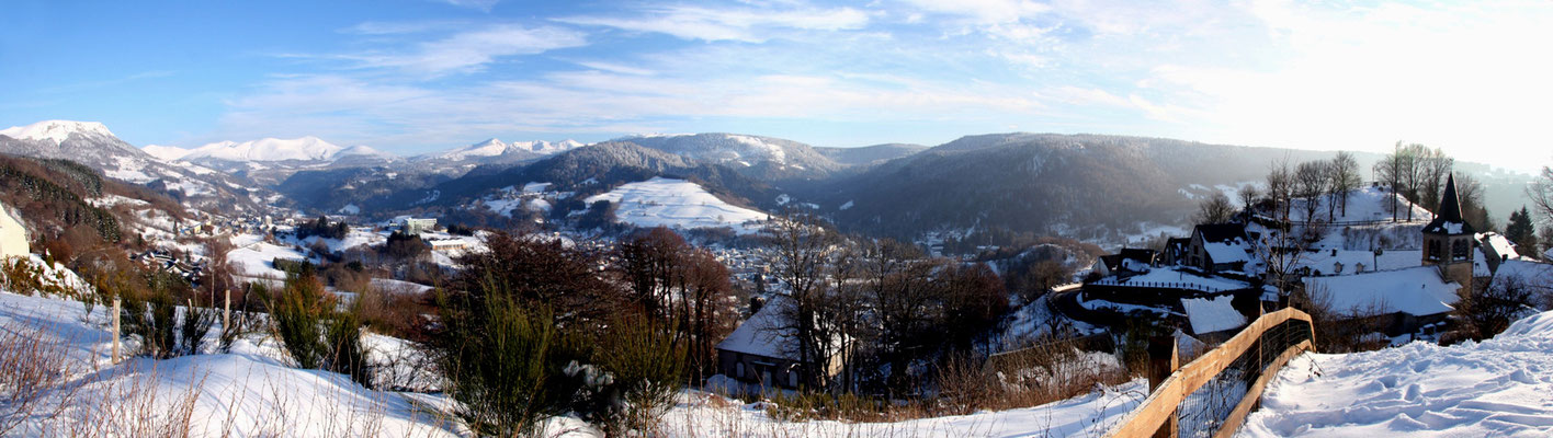 Le Massif du Sancy vu de Murat le Quaire  - Auvergne - France