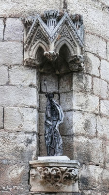 Statue de St Jacques à Rocamadour - Sur le chemin de Compostelle 