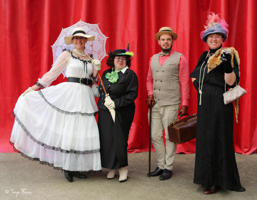 Défilé belle époque des 125 ans du Funiculaire - Le 14 juillet 2023  - Le Mont Dore - Massif du Sancy - Auvergne - France 