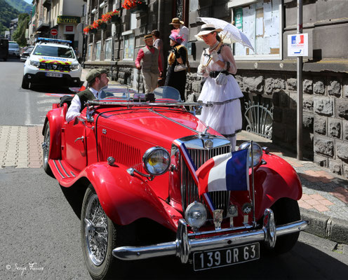 Défilé belle époque des 125 ans du Funiculaire - Le 14 juillet 2023 - Le Mont Dore - Massif du Sancy - Auvergne - France 