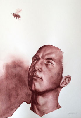 "The bee", 50 x 35 cm