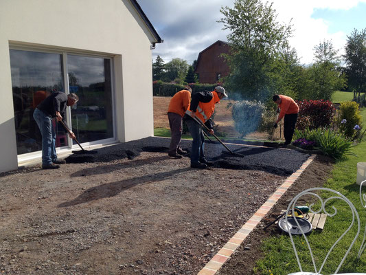Terrasse En Enrobe Et Pavage Tta Terrassements