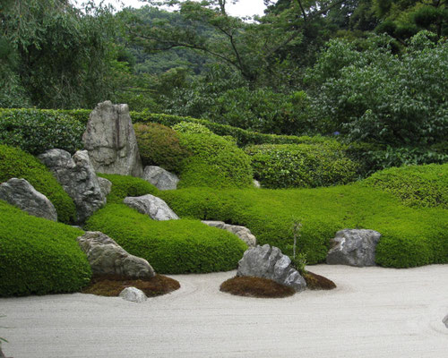 Jardin zen en sable naturel
