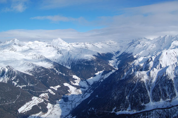 Zillertaler Alpen und Pretau im Ahrntal, Jänner 2009