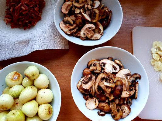 Coq au vin - die Zutaten