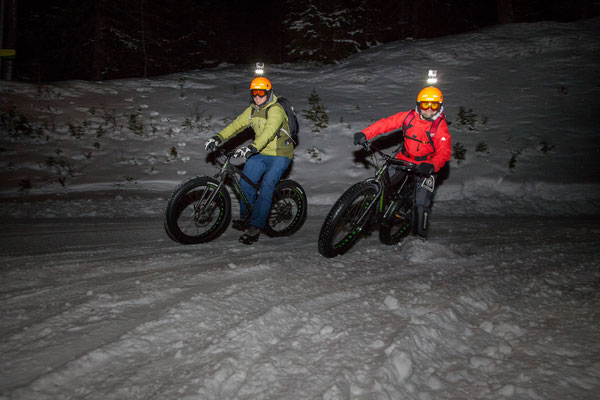 Alpine Fatbike Nightride Hochwurzen Downhill