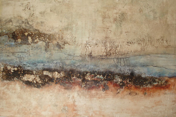 Marmormehl - Sumpfkalk - Pigmente - Wachs 100 x 70 cm  verkuaft