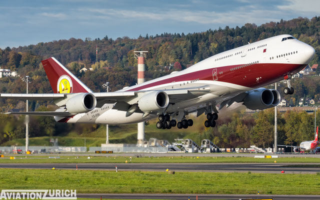 Qatar Amiri | Boeing 747-8 BBJ | VQ-BSK | Zurich