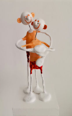 "Be kind to each other - peach", Fymo, Acryl, 2024