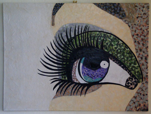 Serie: See the invisible, Papier Collage, SOLD