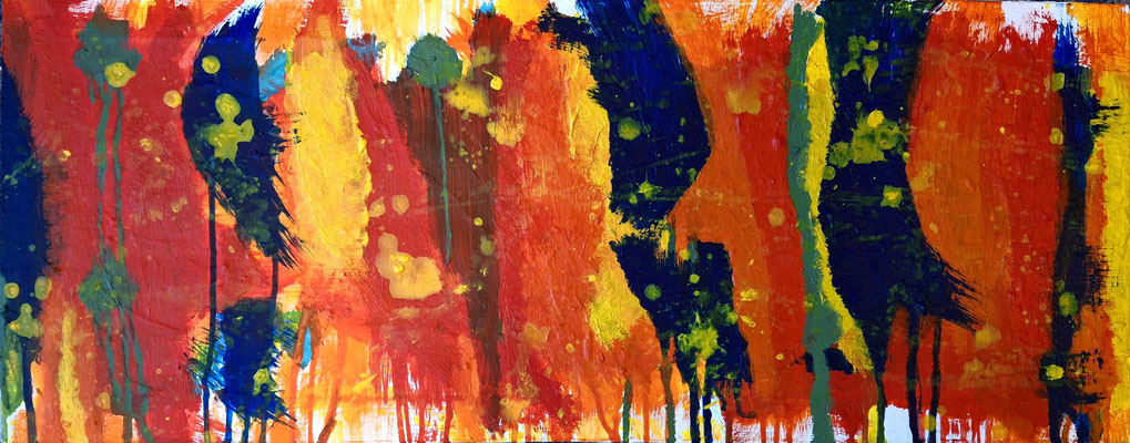 Karnival, privat, Acryl auf Leinwand, ca. 40 x 80 cm, privat, 2025