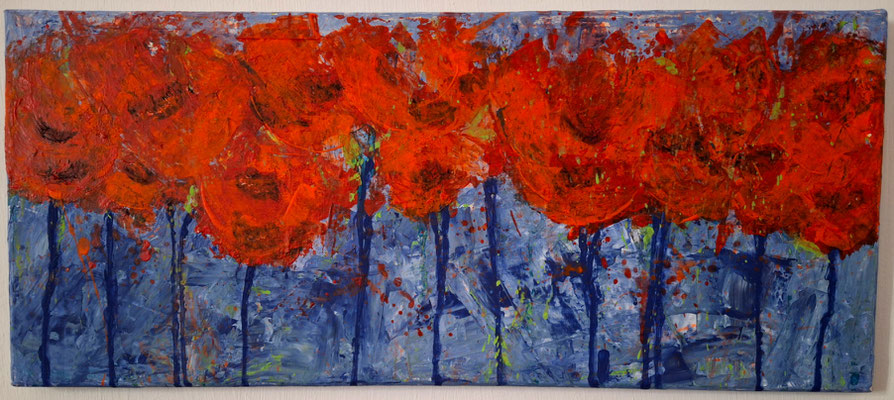 Mohnblumen, privat, Acryl auf Leinwand, 2025