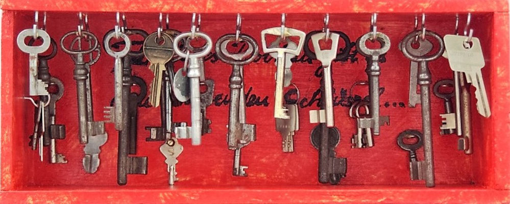Kleinskulptur: "Für jedes Problem gibt es einen Schlüssel", SOLD