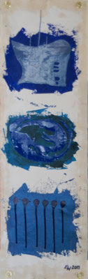 Serie blue,blue, Mischtechnik auf Leinwand, SOLD