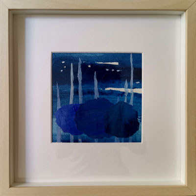 MARE 8, Papierschichten, Acryl, 23x23cm, 2023